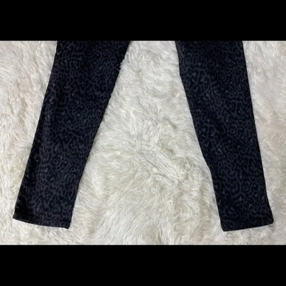 BNWT GAP Black & Gray Leopard Print High Stretch Easy Jegging size 31
